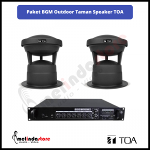 Paket Background Music Outdoor Speaker Taman TOA - 2 Speaker